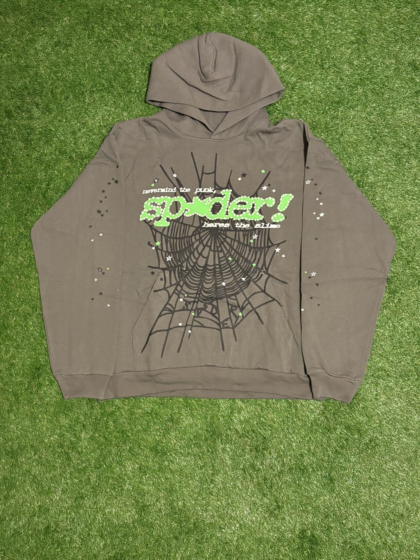 WAIT Gray Punk V2 Sp5der Hoodie