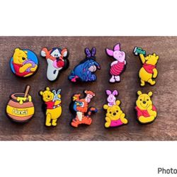 Winnie the Pooh, croc charms bundle