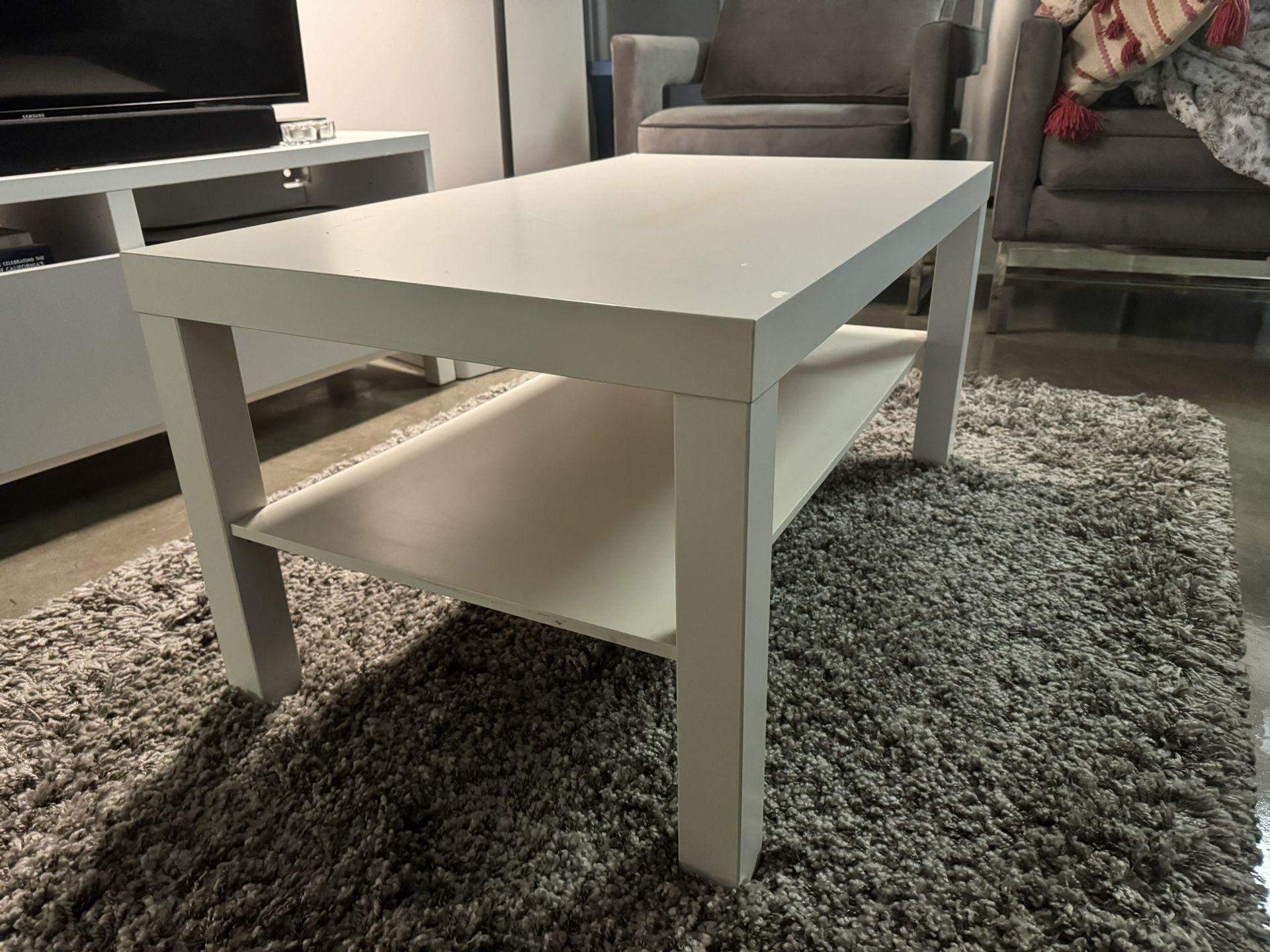 White Ikea Coffee Table 