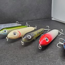 6 Fishing Lures - Top Water Spooks