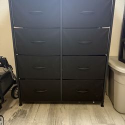 Black Drawer storage Unit 