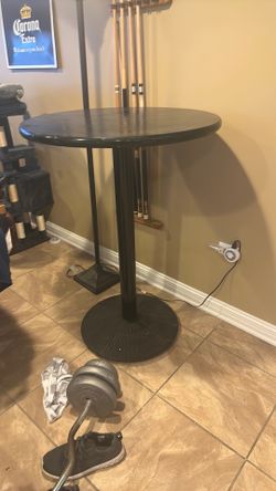 Bar table with stools