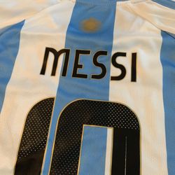 Toddler 3-4T Messi Argentina soccer jersey kit size 20