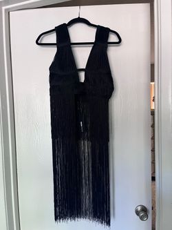 🖤 Fashion Nova Black Fringe Top – NEW with Tags 🖤