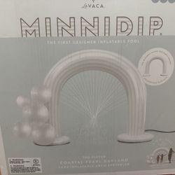 Minnidip Pool Inflatable New Coastal Pearl Garland 