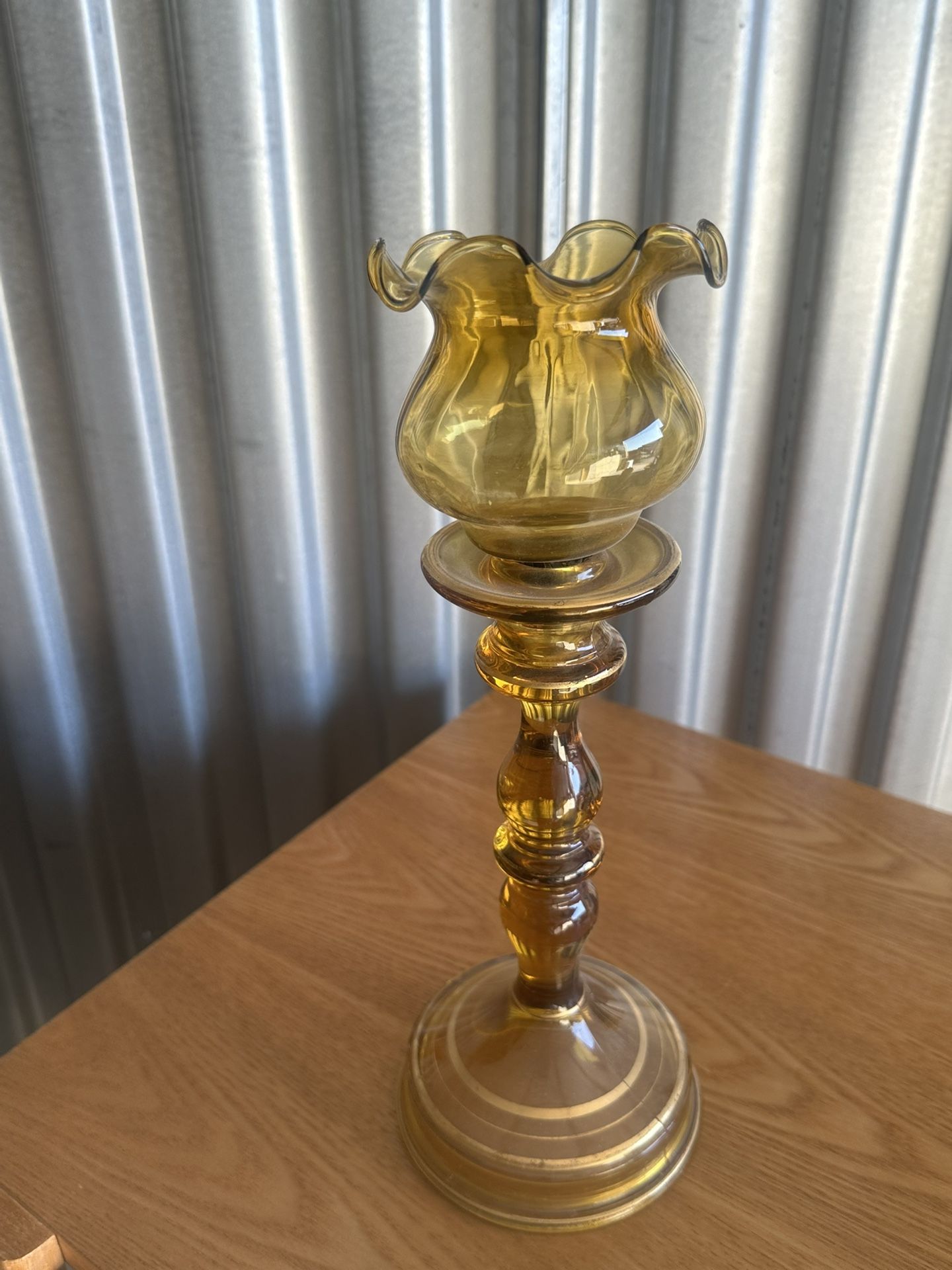 Amber Candle Holder