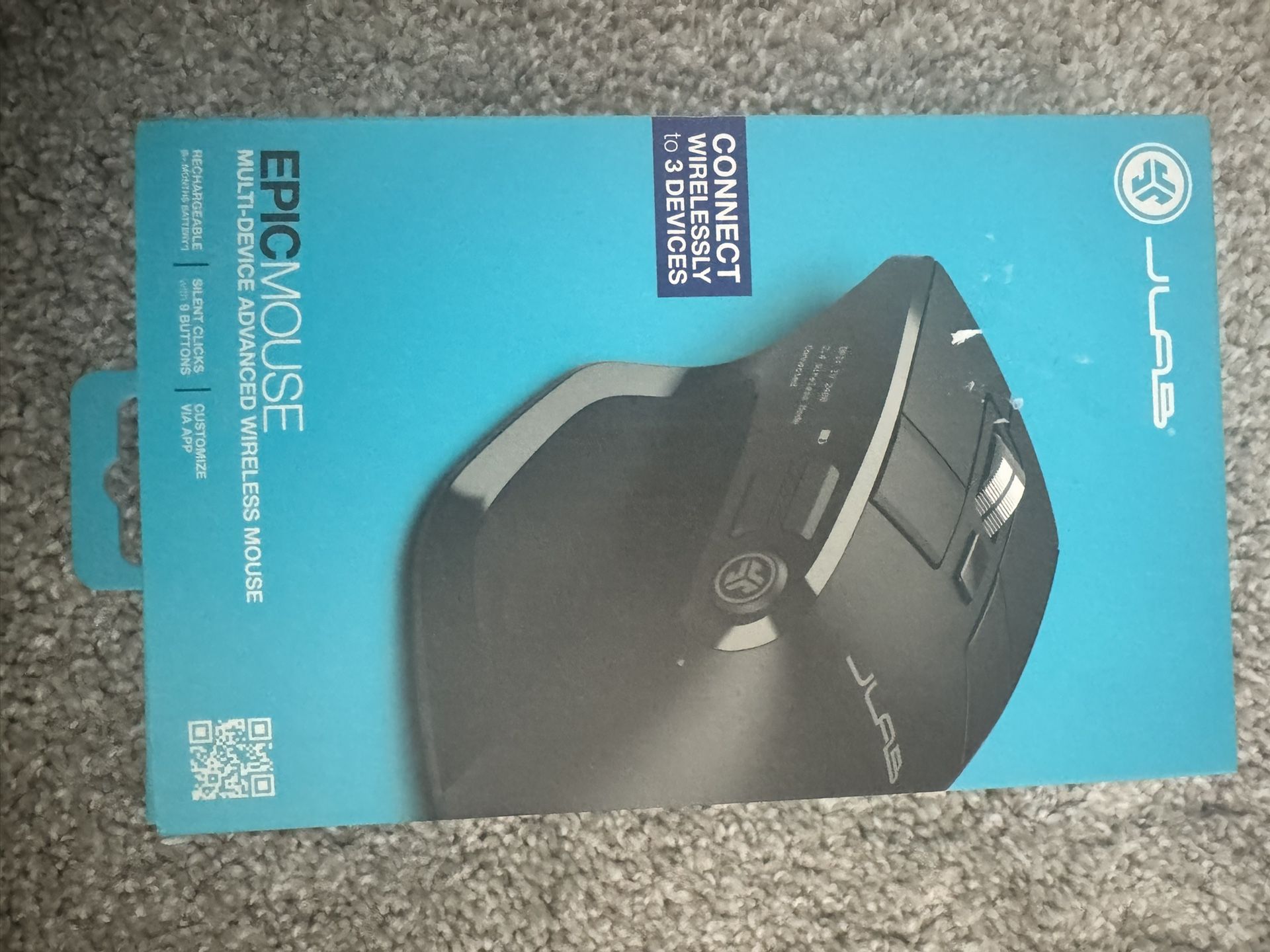 Brand New Unopened JLAB Epic Mouse Wireless Connect 3 Devices