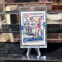 Aaron Judge Signed Card