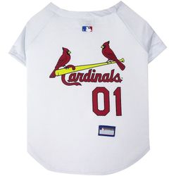 Pets First MLB St. Louis Cardinals Mesh Jersey for Dogs and Cats - Licensed Soft Poly-Cotton Sports Jersey - Extra Large