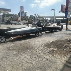 (2) Mini Daytona Sprint Speed Boats - 50hp Tohatsu 