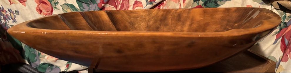 Wooden Oval Dough Bowl