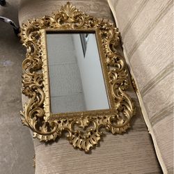 Mirror - Antique Gold Frame Baroque Victorian 