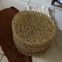 Rustic Cheesecloth Runners + Gold Placemats – $50 Bundle