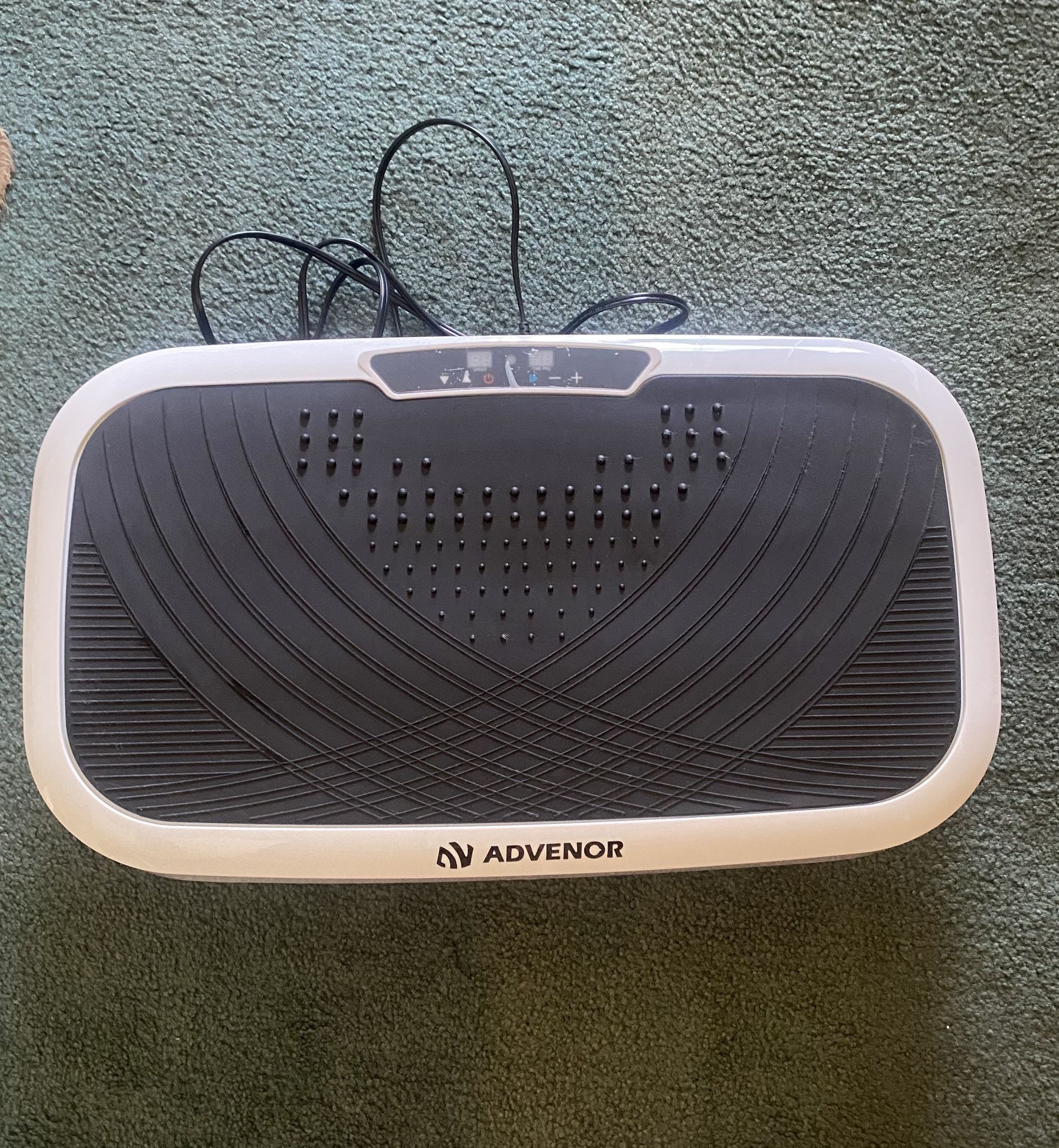 ADVENOR Vibration Plate Exercise Machine 3D Whole Body Workout Fitness Platform With Loop Bands Silent Motor Speed Control