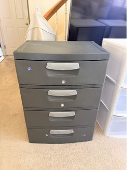 Sterilite 4-Drawer Plastic Storage Dresser
