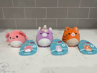 Squishmallow Mallowmees - Archie, Silvia, Gigi
