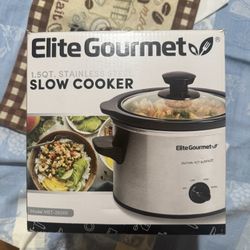 Elite Gourmet 1.5-Quart Stainless Steel Slow Cooker (model MST-250XS)