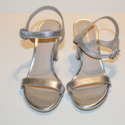 Stuart Weitzman Leather Block Heel Sandals Size 5.5