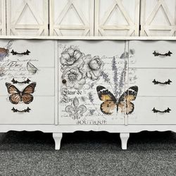 Free Delivery 🚚 Butterfly Pattern Dresser 59"W x 17”D x 33"H