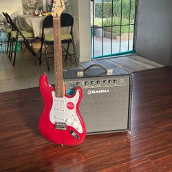 Electric Guitar And Amp