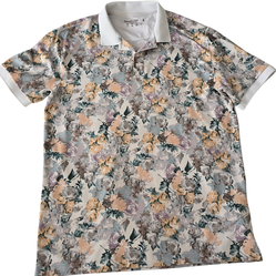 Abercrombie & Fitch Floral Polo Shirt – Size M – Soft A&F Air Knit