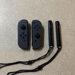 Nintendo Switch Original Joycons Controllers With Wrist Straps In Great Condition