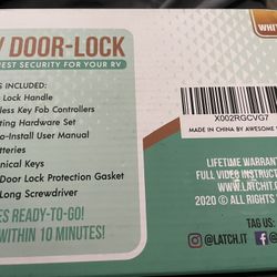 1 RV door Lock Kit White In Color 