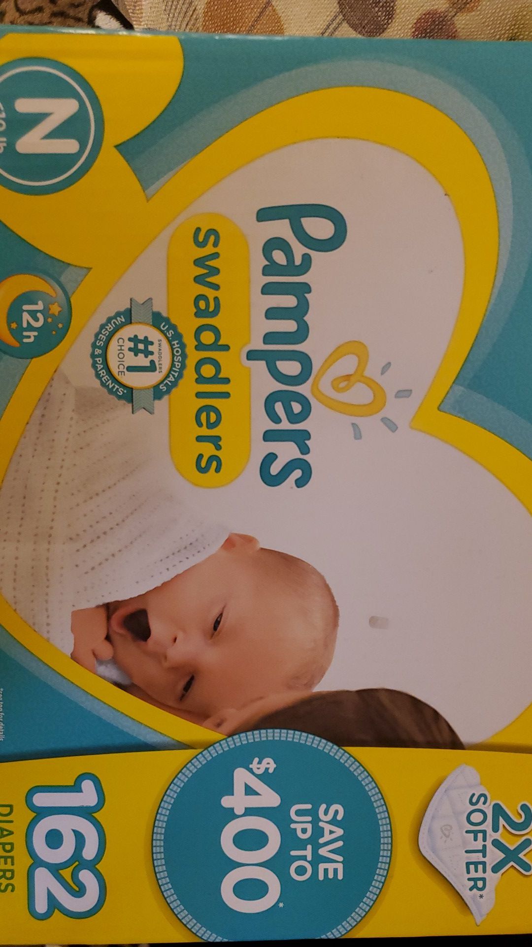 Diapers (Pampers Swaddlers) newborn