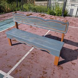 Restored vintage, antique?? Amish bench. Use either indoor or outdoor covered porch deck or patio