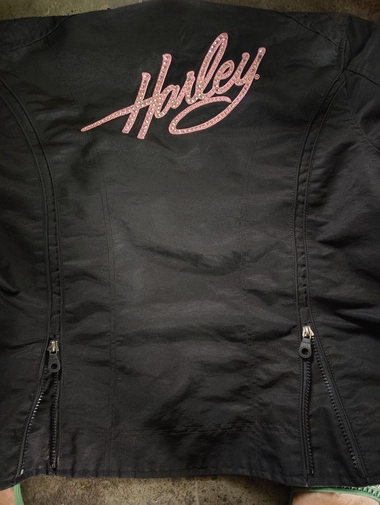 Harley-Davidson Women's Biker Jacket Coat - Sz L