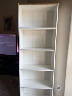 White bookcase
