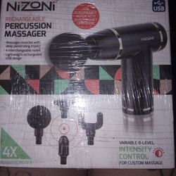 NIZONI RECHARGEABLE PERCUSSION MASSAGER NEW 