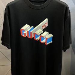 Alphanumeric crew neck short sleeve T-shirt Men's Black