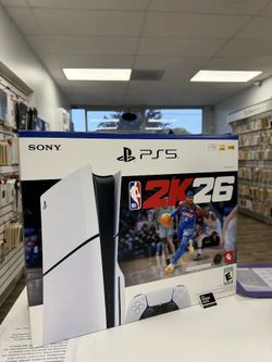Sony PlayStation 5 Slim Console Disc Edition - NBA 2K26 Bundle (New) - Payment Plan Available