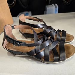 Dansko Wedge Gladiator Sandals Womens Size 41