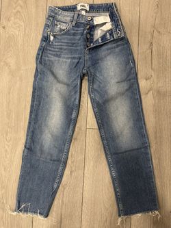 Paige High Rise Sarah Straight Jeans Pre-owned