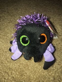 Ty Teeny Tys Webster Spider Black and Purple