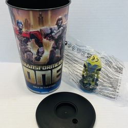 Transformers One Movie Theater Plastic Cup Lid/Topper Cinemark READ DESCRIPTION