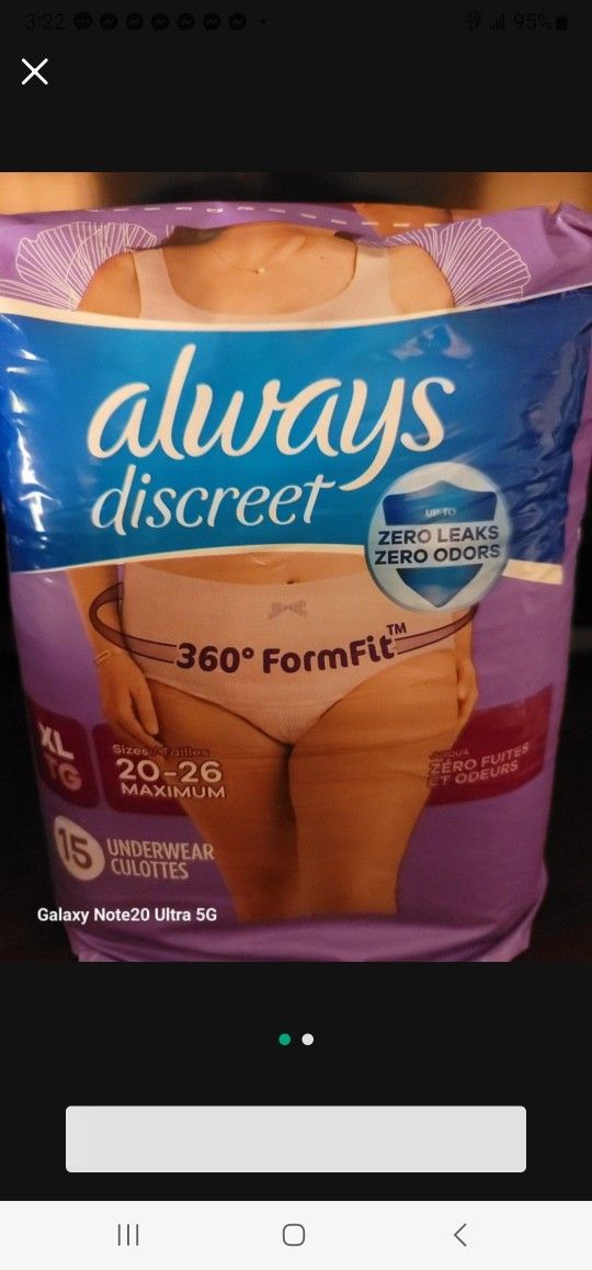 always discreet Underwears