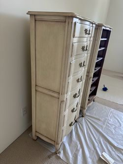 Pair of French Provincial Tallboy Dressers