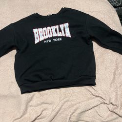 Black and red Brooklyn sweatshirt #loungewear