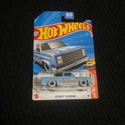 2025 Hot Wheels G Case '83 CHEVY SILVERADO Light Blue HW Hot Trucks