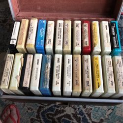 24     8 track tapes