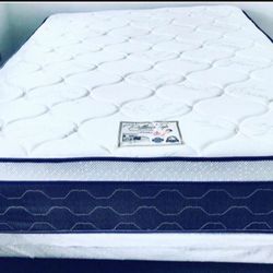 MATTRESS+BOX QUEEN SIZE MATTRESS PILLOW TOP 12” THICK BRAND NEW WE FINANCE DELIVERY 🚚 DELIVERY 