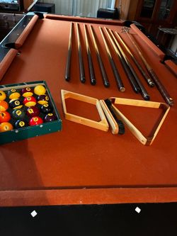 Slate bed billiards table