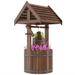 Wood Wishing Well