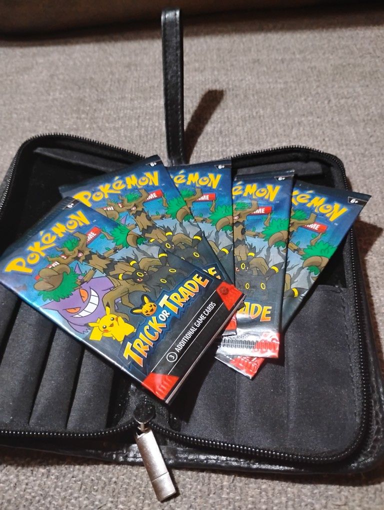 5x 2024 Pokemon Trick Or Trade Sealed Trading Card Packs