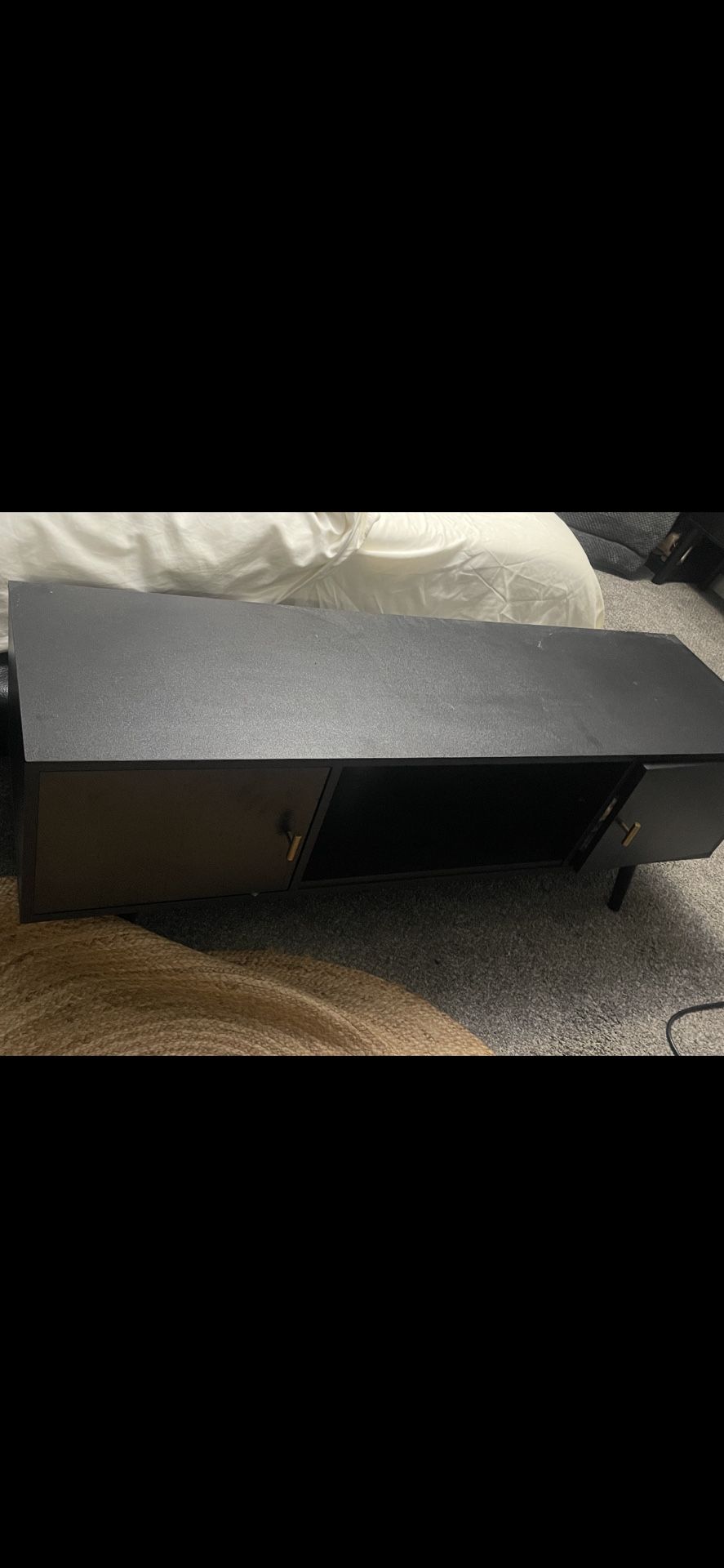 Low Profile Mid Century Tv Stand With End Table