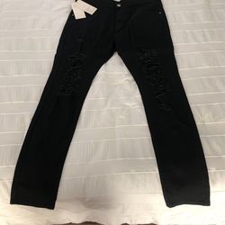 Jeans Ripped Black Wash