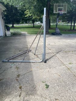 Stainless Steel Base With Wheels For Basketball Hoop And Backboard